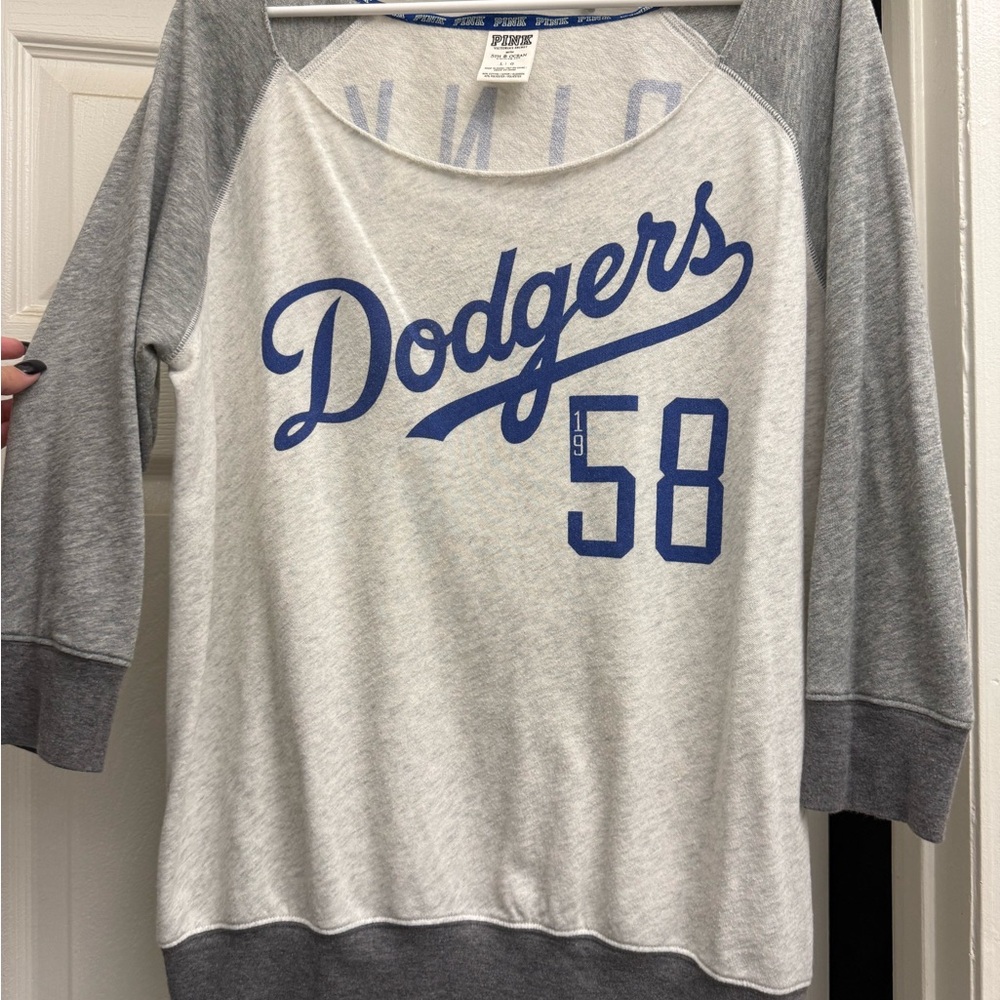 Heather Gray Dodgers Sweatshirt